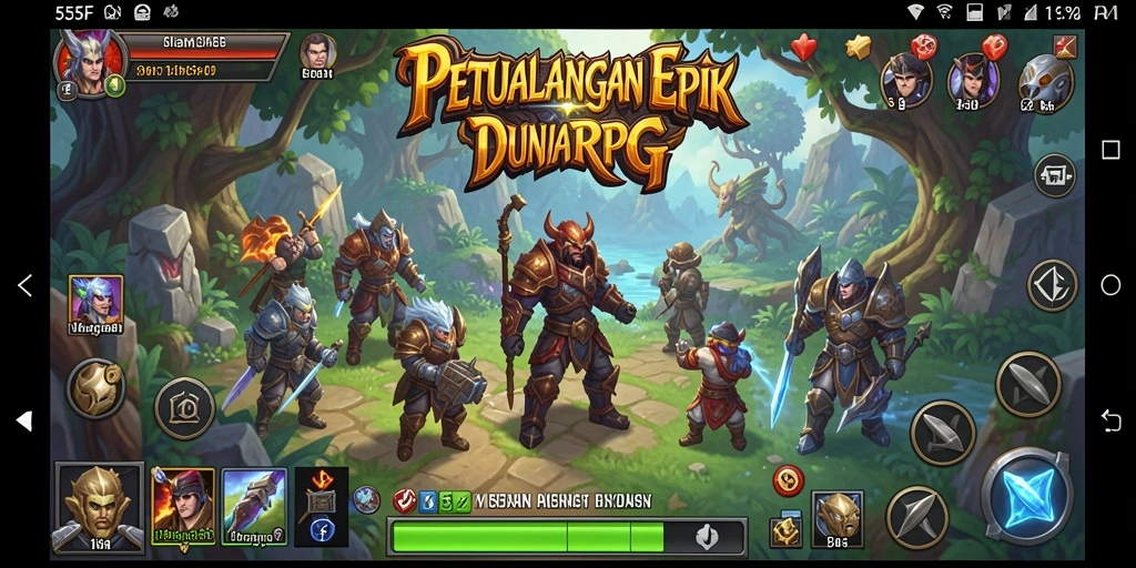 Gameplay RPG mendalam dengan aksi seru di 555F.