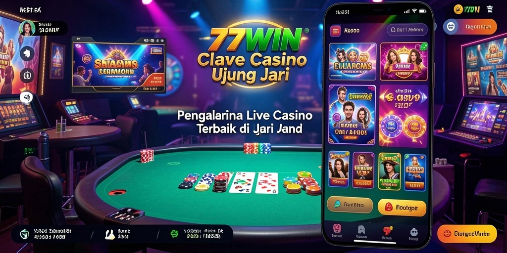 Tampilan gameplay menarik di 77WIN Live Casino.
