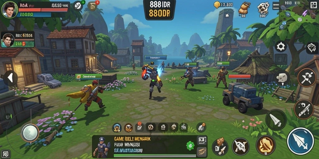 Screenshot utama 888IDR menampilkan gameplay Idle yang menarik.