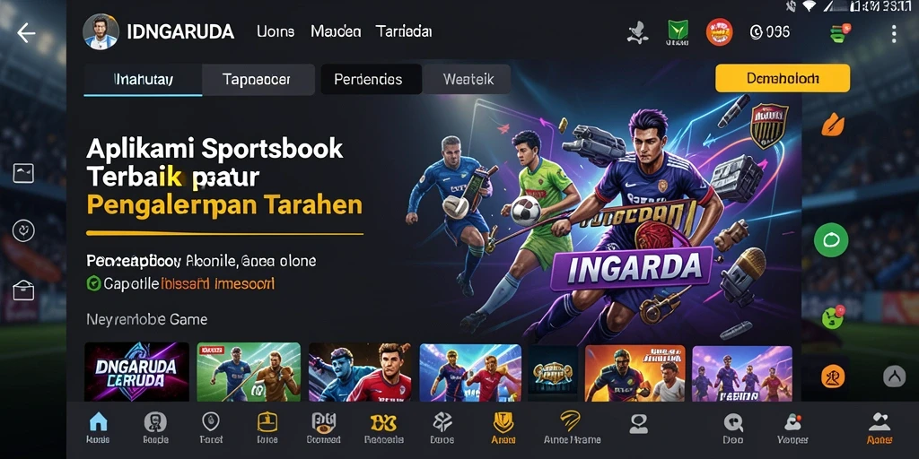 Tampilan gameplay Sportsbook IDNGARUDA dengan taruhan yang seru.