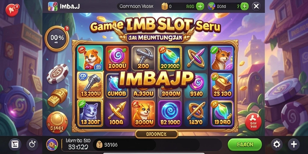 Tampilan screenshot IMBAJP menampilkan gameplay Slot yang menarik dan menghibur.