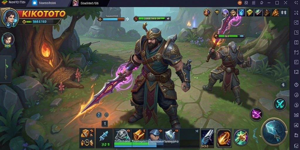 Tampilan gameplay KIKOTOTO yang memukau dan penuh strategi.