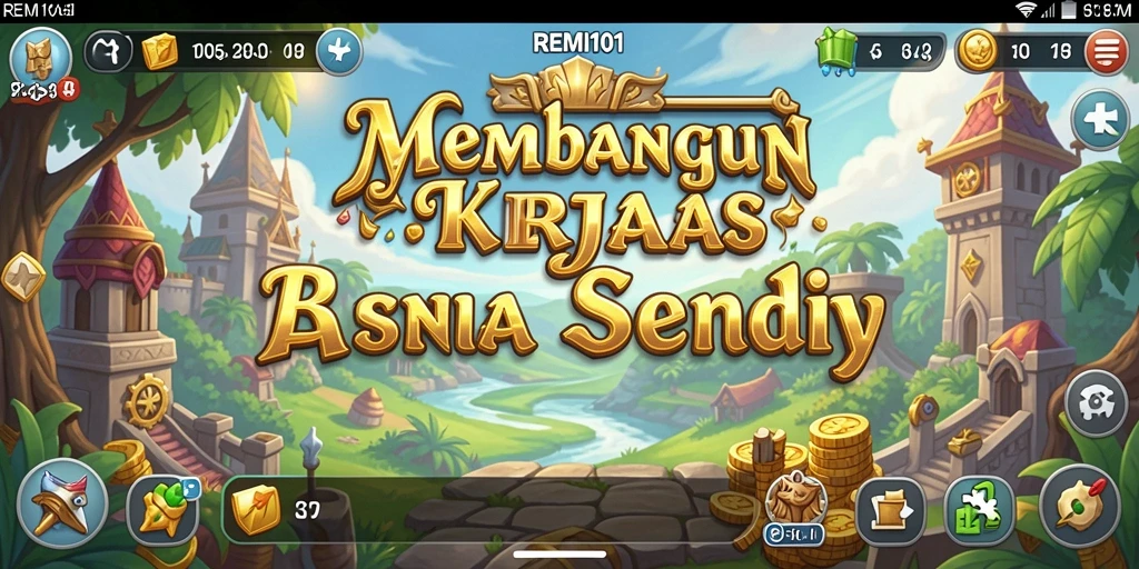 Tampilan screenshot utama REMI101 yang memperlihatkan gameplay Tycoon yang seru.