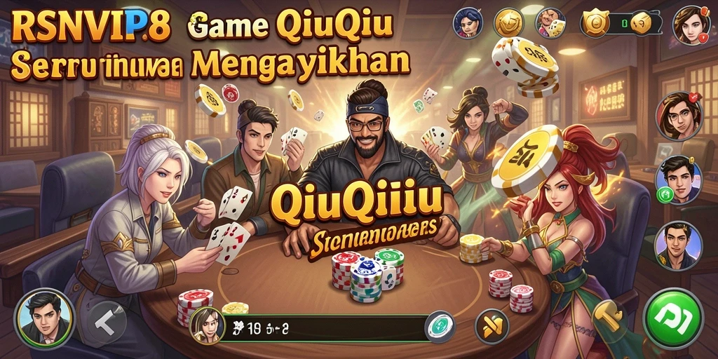 Tampilan gameplay QiuQiu yang seru dan menarik di RSNVIP8.