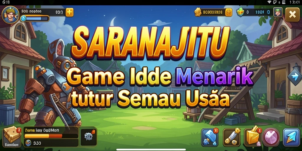 Screenshot SARANAJITU menampilkan aksi gameplay Idle yang menarik dan menyenangkan.