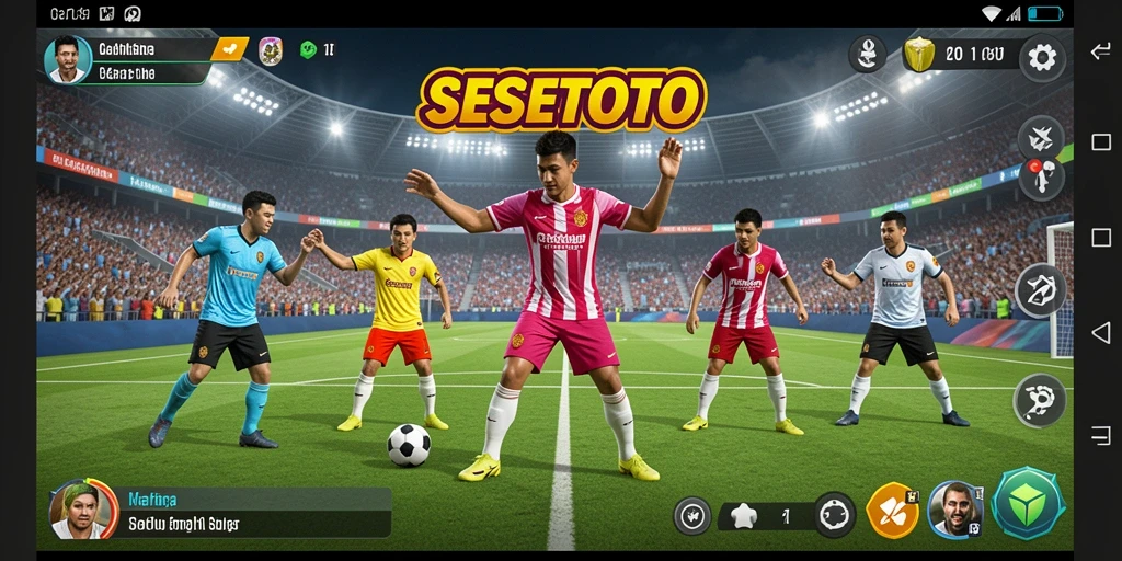 Screenshot SESETOTO menampilkan aksi seru dalam permainan olahraga.